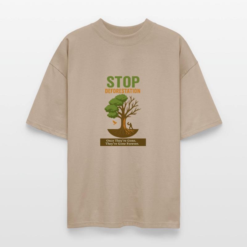 Stop Deforestation Environmental Message