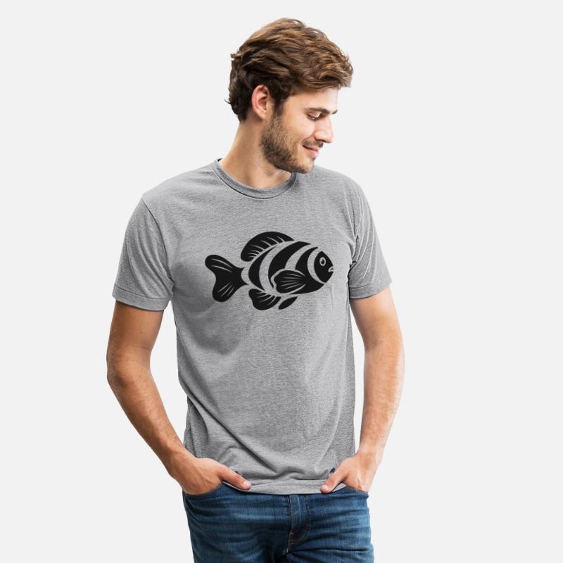 Striped Fish Silhouette Icon