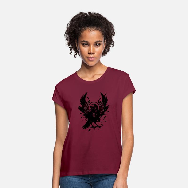 Stylized Crow – Mystical Black and White Motif