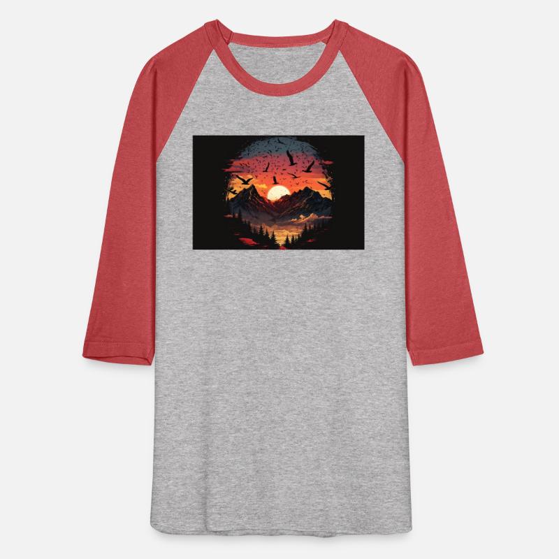 Sun rising over mountains