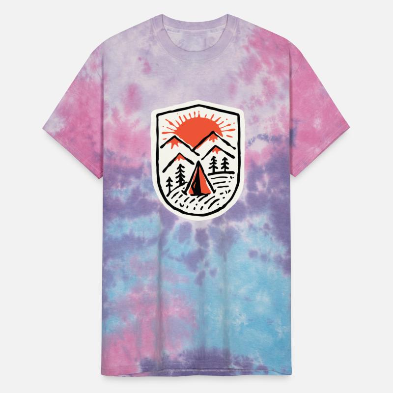 Sunset Camp Hand Drawn