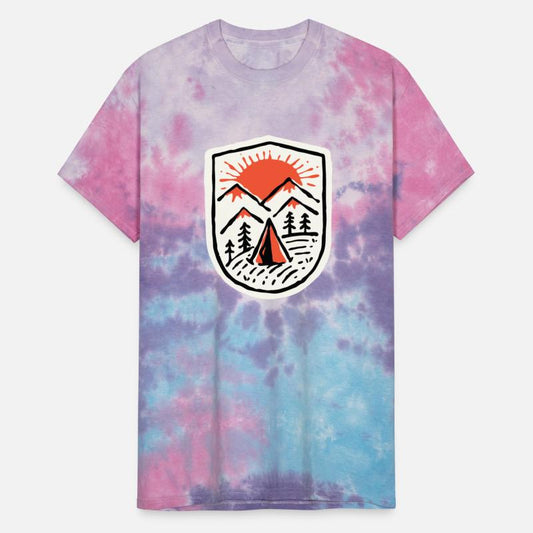 Sunset Camp Hand Drawn