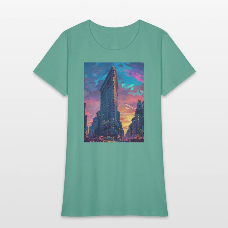 Sunset in Flatiron Building NY