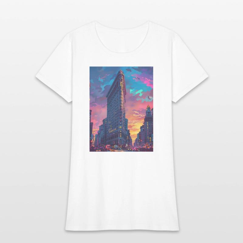 Sunset in Flatiron Building NY