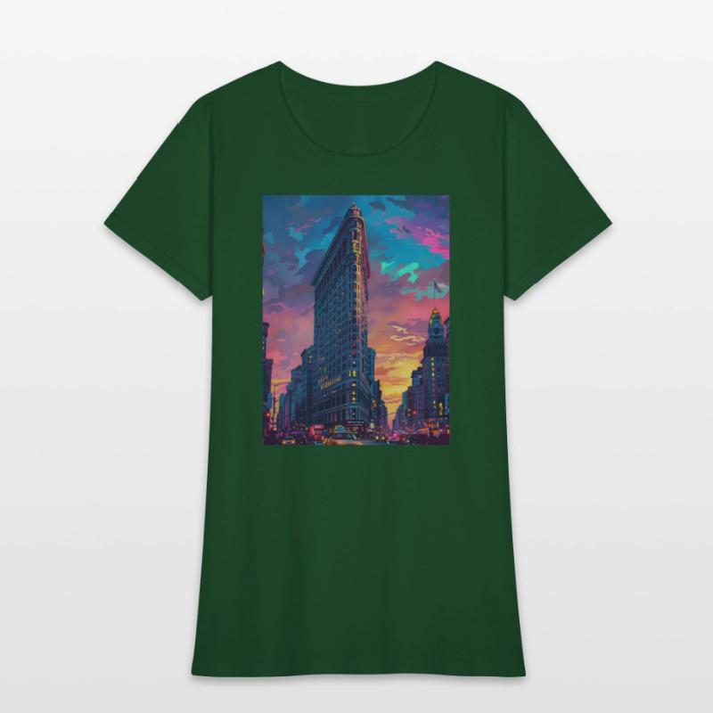 Sunset in Flatiron Building NY