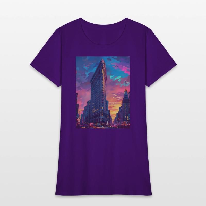 Sunset in Flatiron Building NY