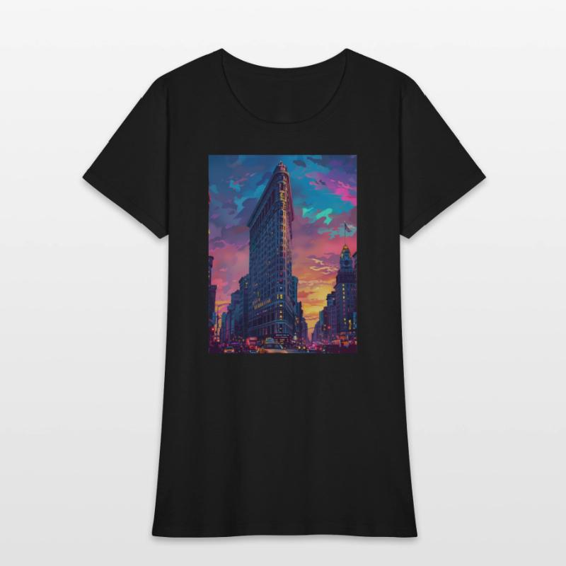 Sunset in Flatiron Building NY