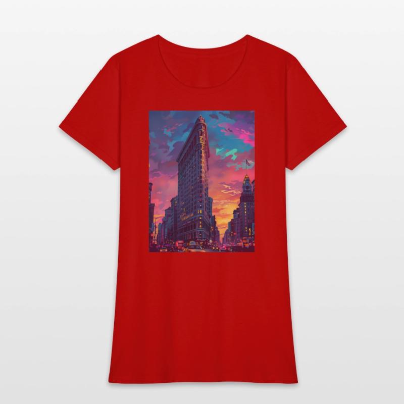 Sunset in Flatiron Building NY