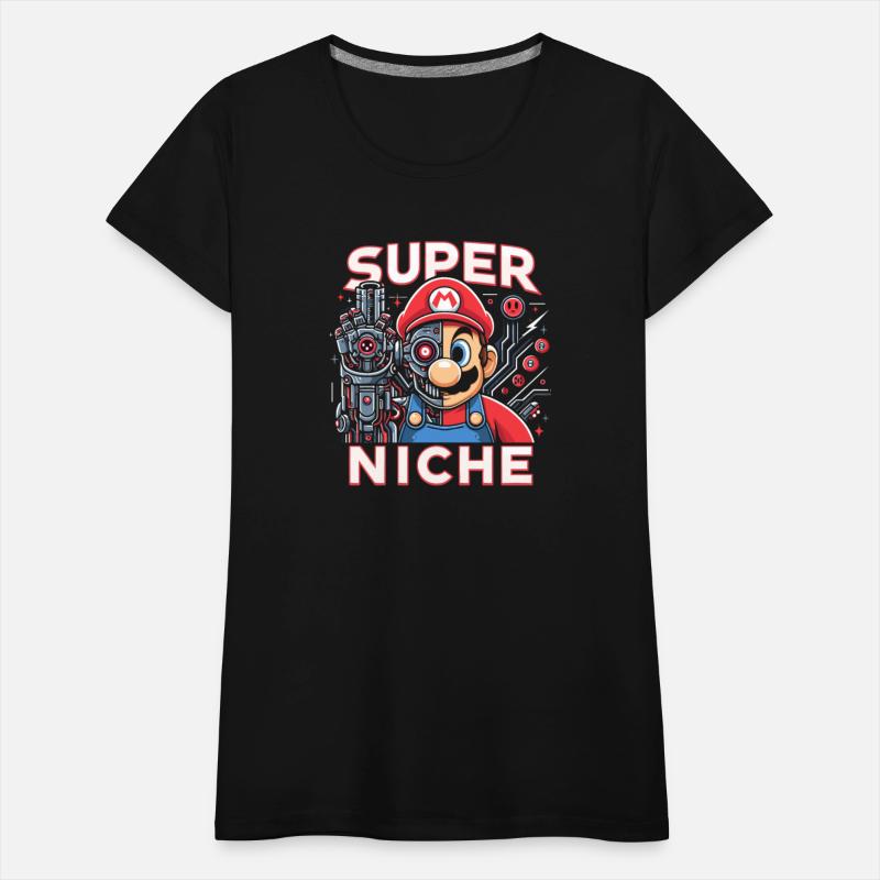 Super Niche Frie Cyborg Plumber Retro Game Classic