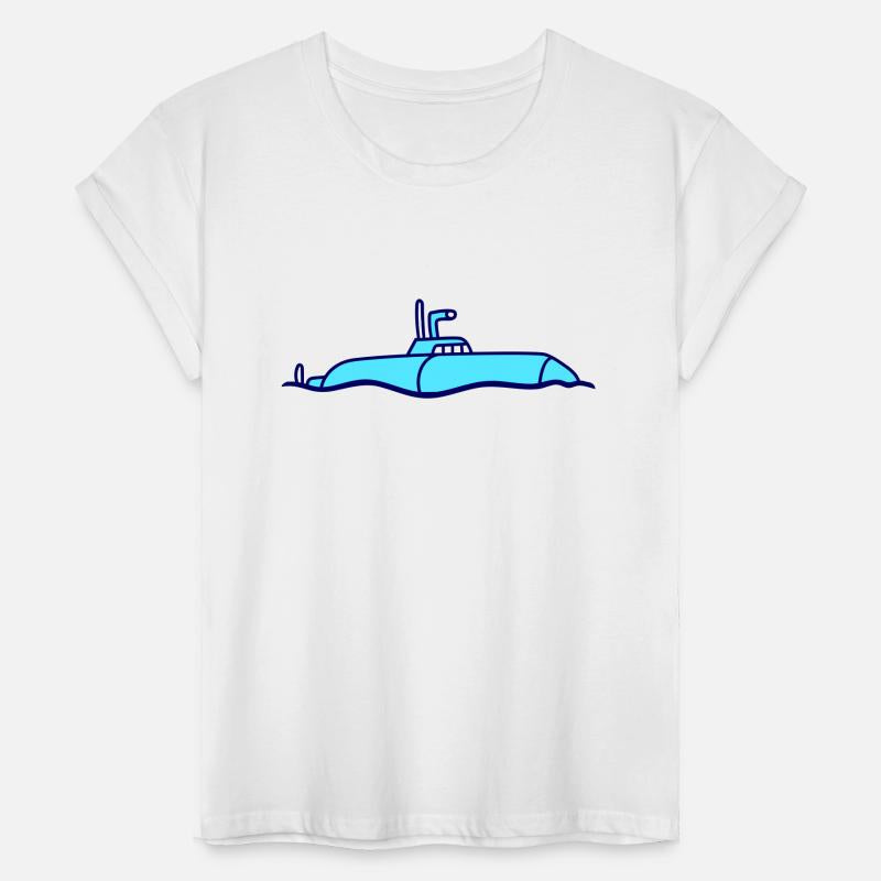 Surfaced Submarine Above Water Surface Dive Boat