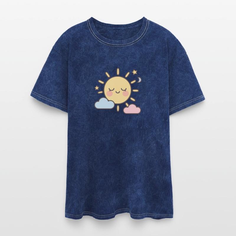 Sweet Dreamy Sun and Cloud Illustration