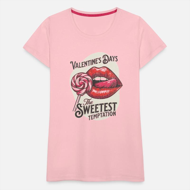 Sweet Temptation Retro Valentine Lips Design