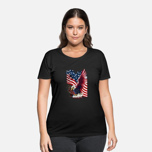 Symbol of Freedom: A Bald Eagle Soaring Above Amer