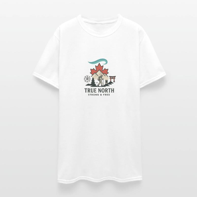 T-shirt True North – Strong & Free