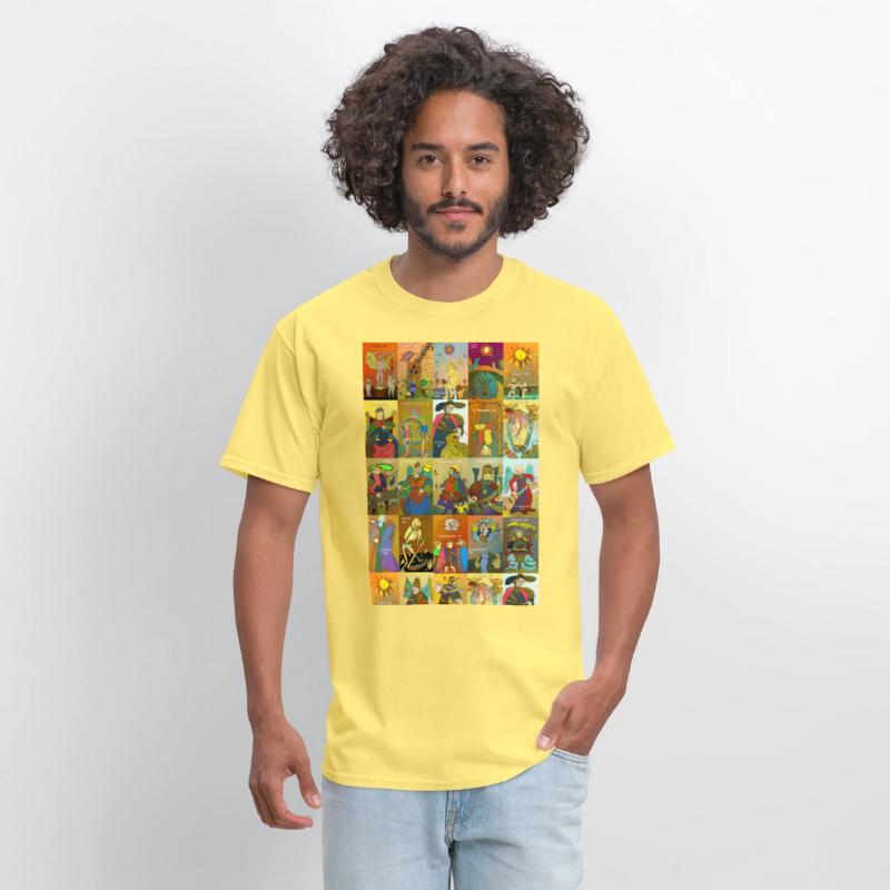 Tarot of Marseille t-shirt whole deck art colorful