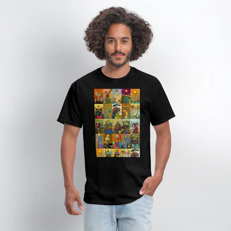 Tarot of Marseille t-shirt whole deck art colorful