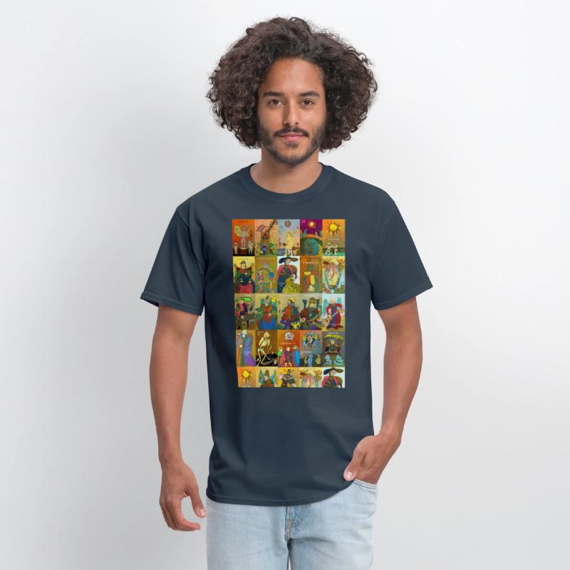 Tarot of Marseille t-shirt whole deck art colorful