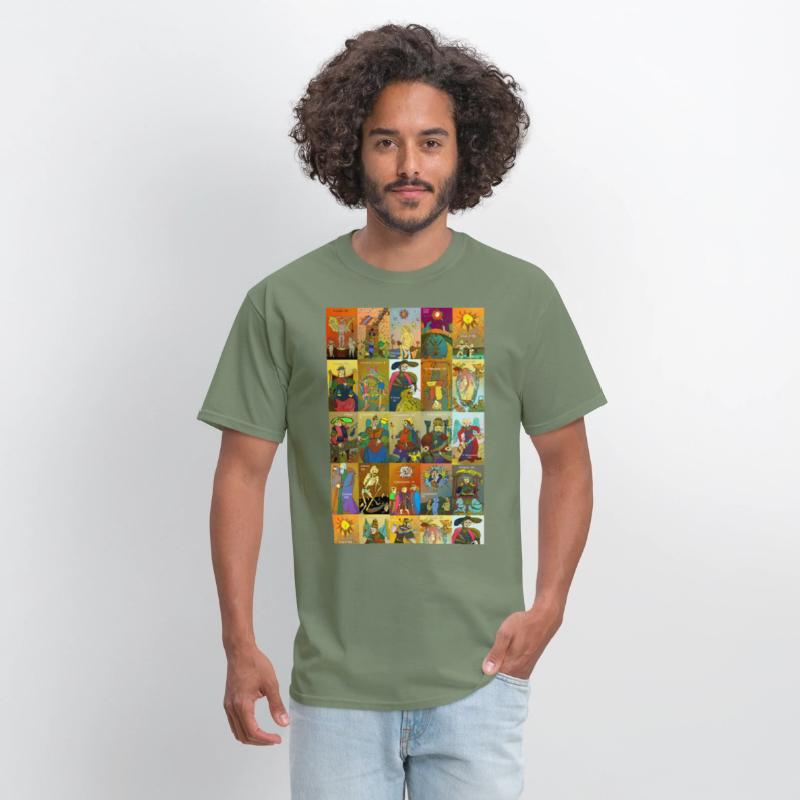 Tarot of Marseille t-shirt whole deck art colorful