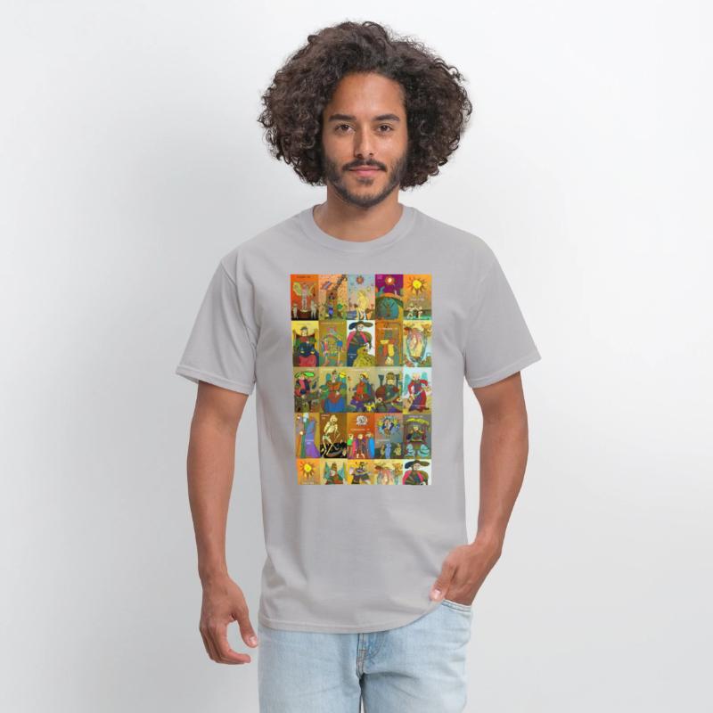 Tarot of Marseille t-shirt whole deck art colorful