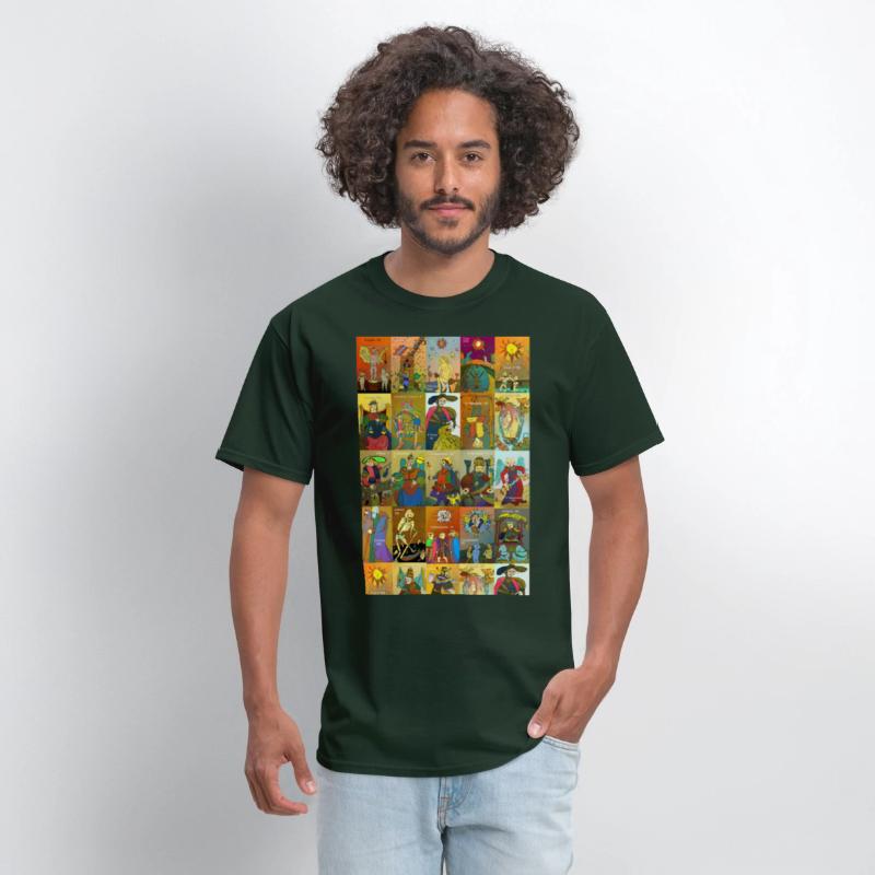 Tarot of Marseille t-shirt whole deck art colorful