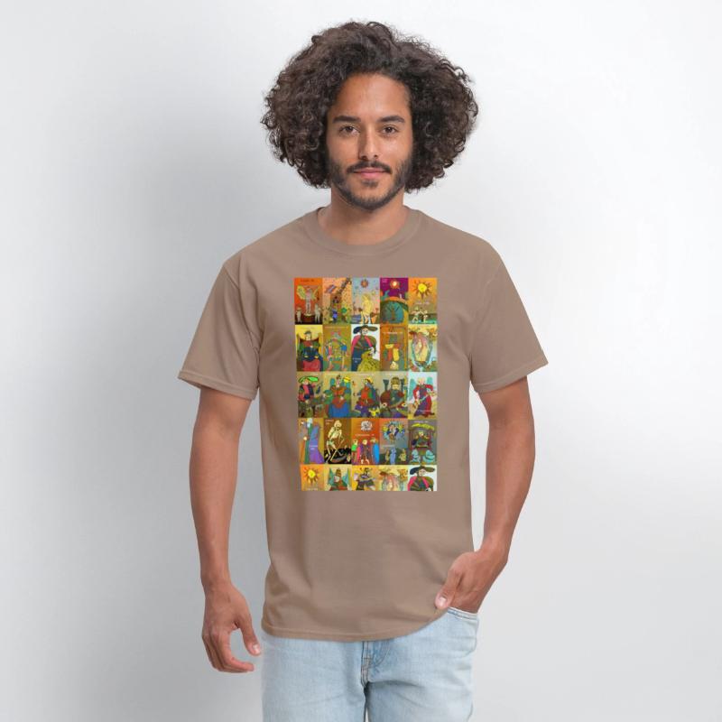 Tarot of Marseille t-shirt whole deck art colorful