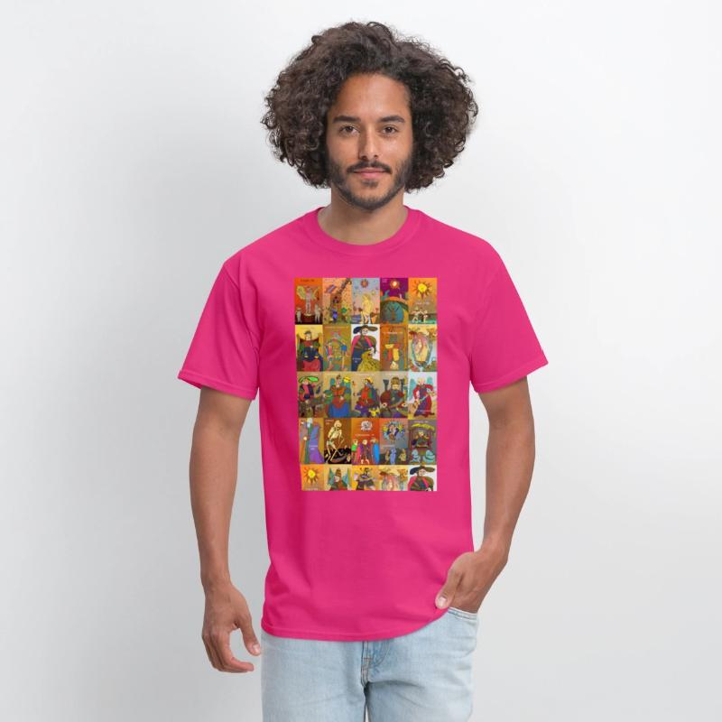 Tarot of Marseille t-shirt whole deck art colorful