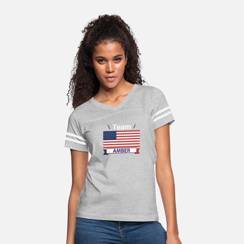 Team Amber USA American Flag Star Stripe