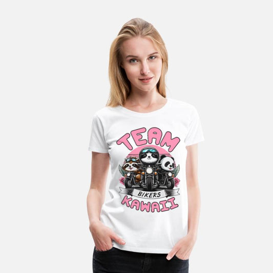 TEAM KAWAII BIKERS: PANDA, RACCOON, AND SLOTH