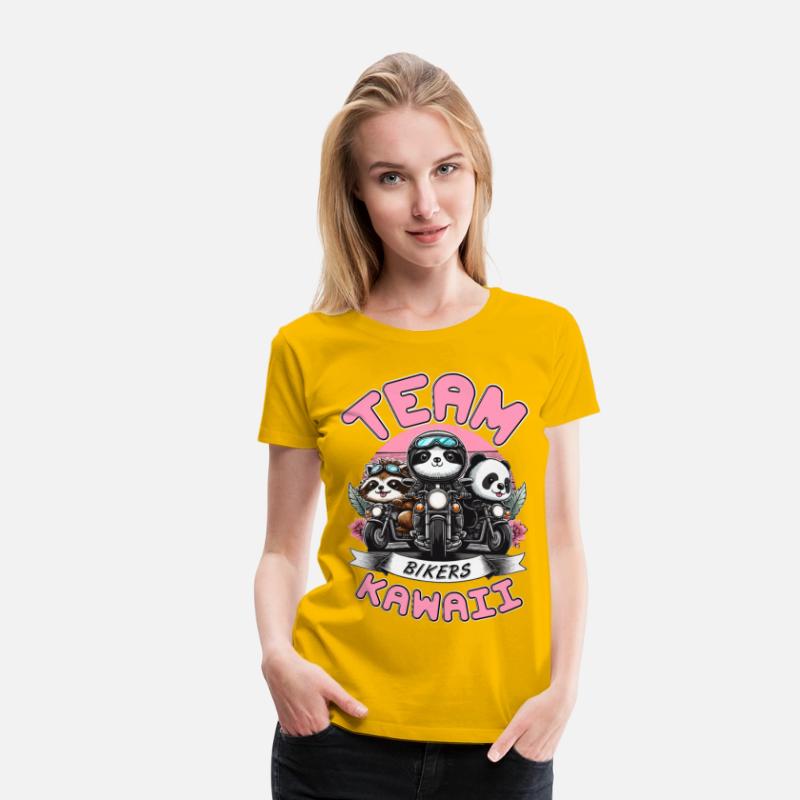 TEAM KAWAII BIKERS: PANDA, RACCOON, AND SLOTH