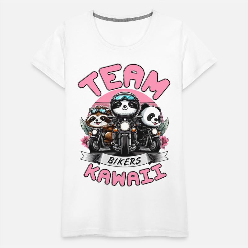 TEAM KAWAII BIKERS: PANDA, RACCOON, AND SLOTH