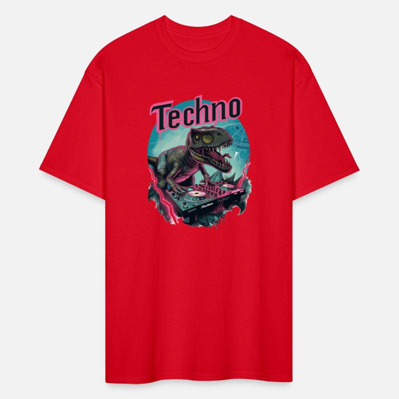 Techno DJ Rave Trex Dino T-Rex Dancefloor