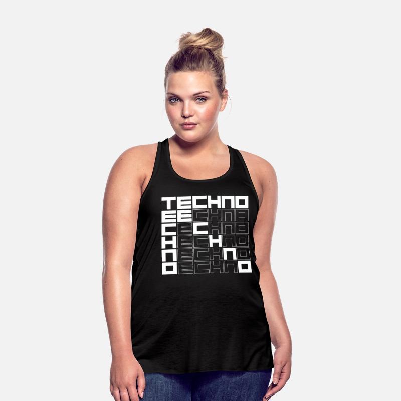techno music bold text