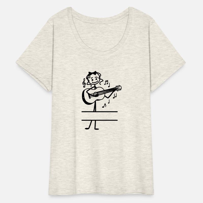 Text banner guitar girl
