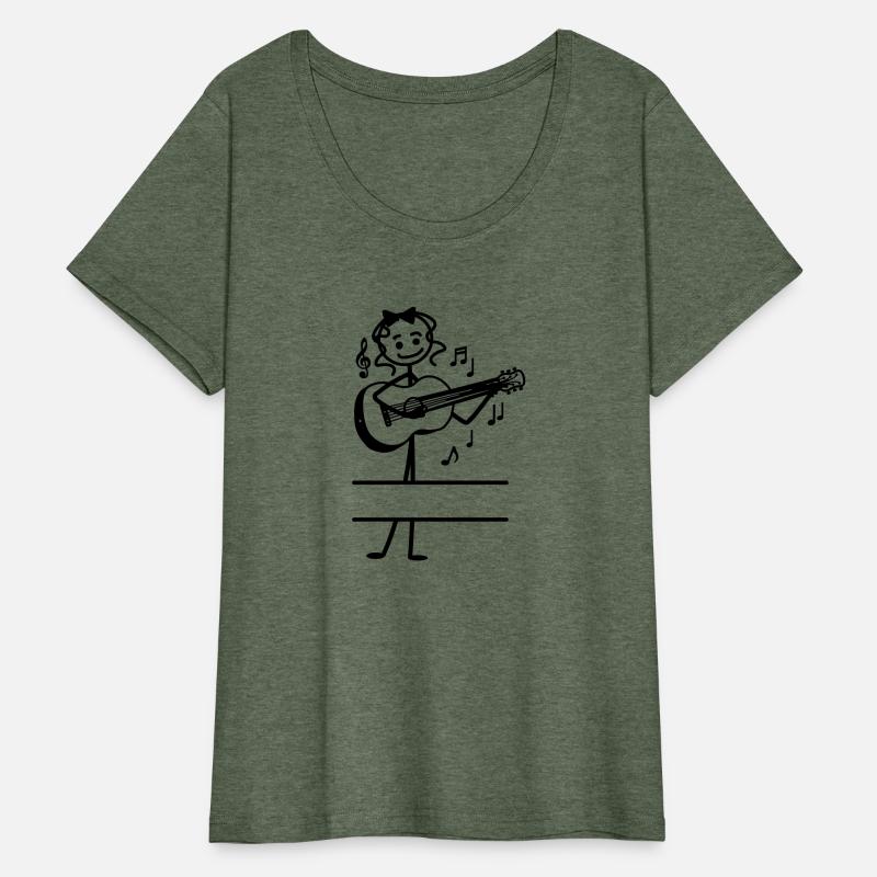 Text banner guitar girl