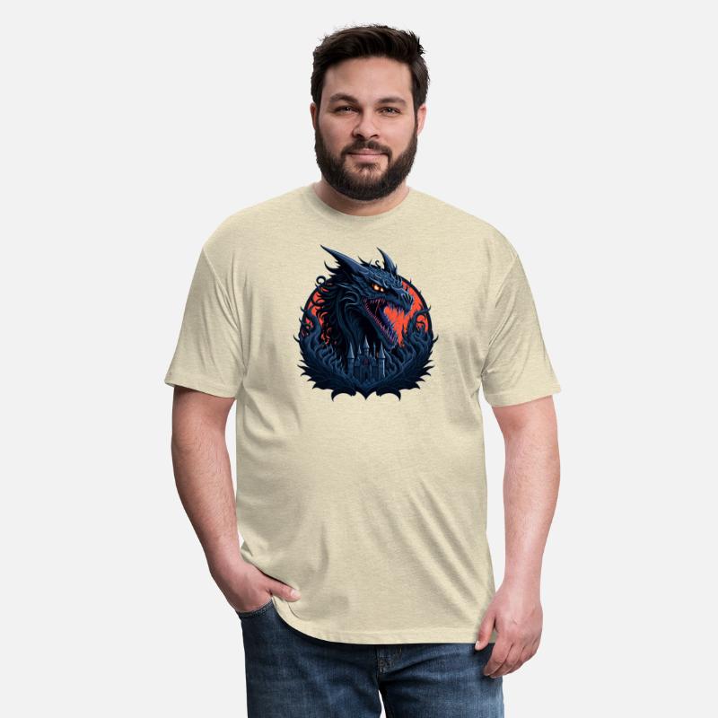 The dragon behind the castle