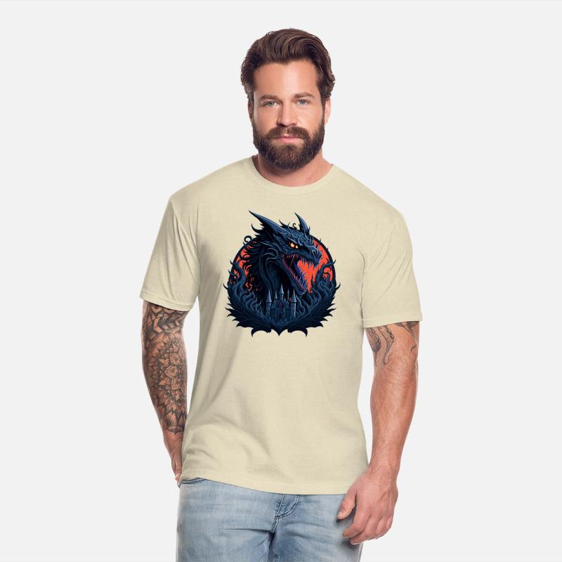 The dragon behind the castle