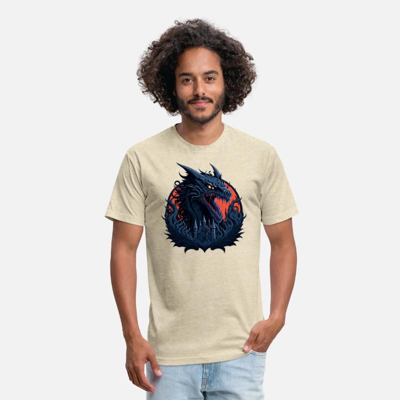 The dragon behind the castle