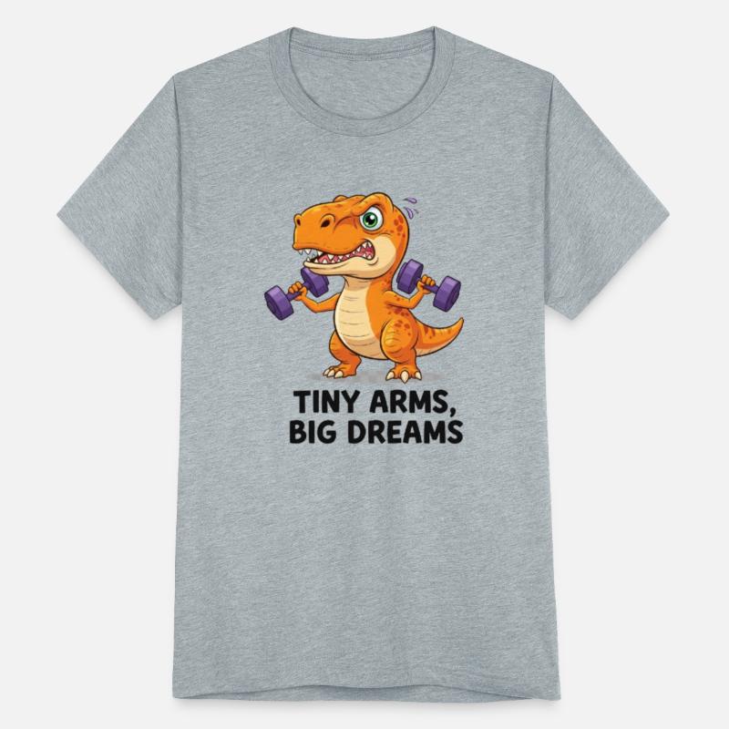Tiny Arms, Big Dreams – Dino Gym Tee