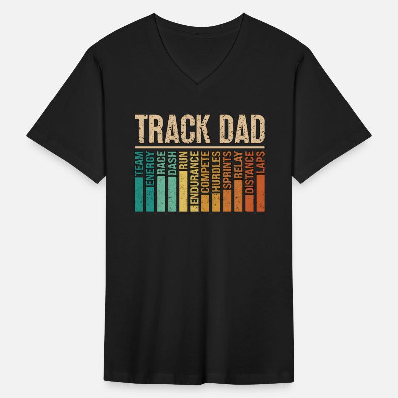 Track And Field Track Dad Retro Triathlon Running