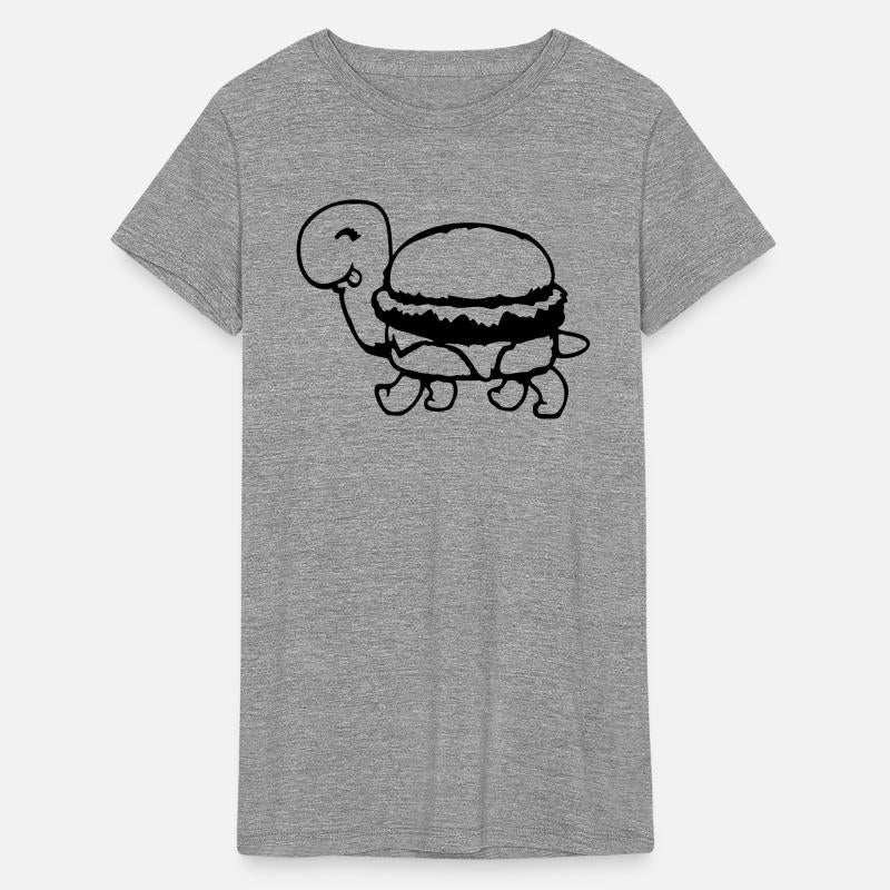 Turtle Hamburger Cheeseburger Fast Food Funny Cool