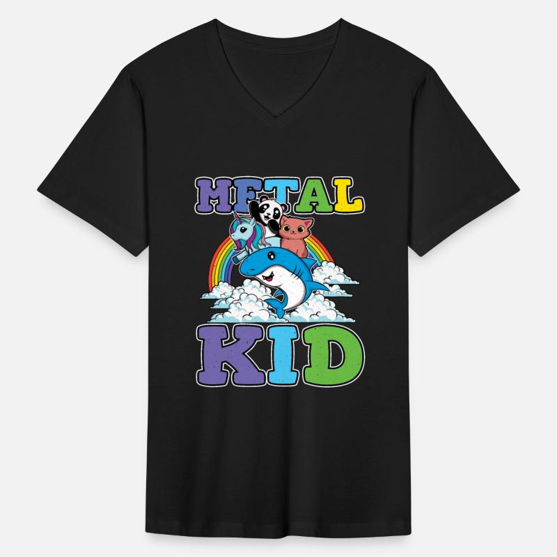 Unicorn Shark Panda Cat Love Music Rock Metal Kid