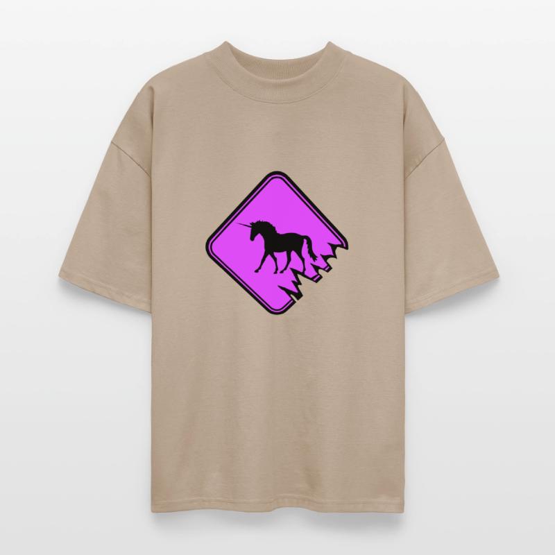 Unicorn warning sign Danger Caution Attention Zone