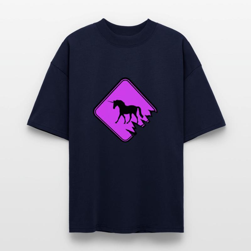 Unicorn warning sign Danger Caution Attention Zone