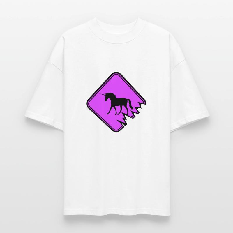 Unicorn warning sign Danger Caution Attention Zone