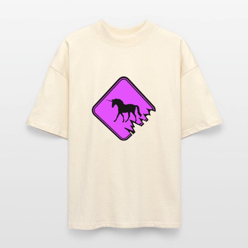 Unicorn warning sign Danger Caution Attention Zone