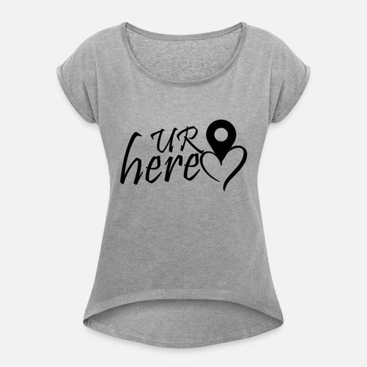 ur here heart cool t-shirt for lovers gift