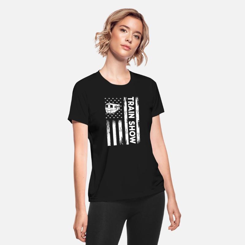 USA Flag Train Show America Model Trains