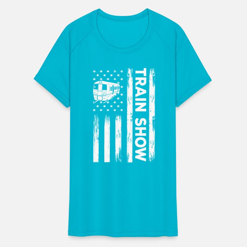 USA Flag Train Show America Model Trains