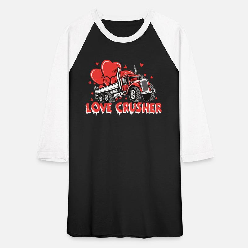 Valentine trucker retro cartoon funny design