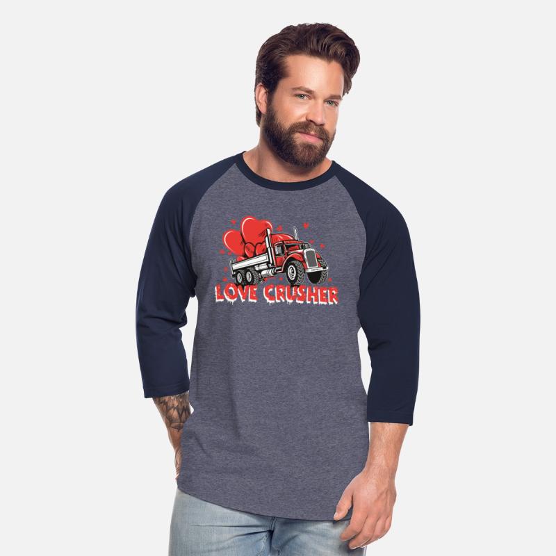 Valentine trucker retro cartoon funny design